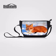 Fox Prints Women Messenger Bags Large Capacity