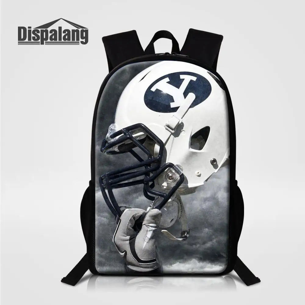 Foot Ball Fans Lightweight Backpacks Large School Bags Casual Shoulder Bag