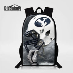 Foot Ball Fans Lightweight Backpacks Large School Bags Casual Shoulder Bag