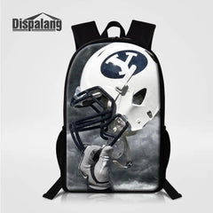 Foot Ball Fans Lightweight Backpacks Large School Bags Casual Shoulder Bag