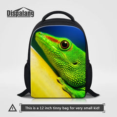 Lizard Kids Backpacks Mini Schoolbag Animal Print Kindergarten Travel Bag