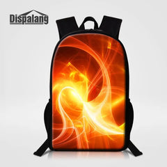 Magic Women Children Backpack Fire Striped School Backpack