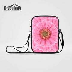 Mini Female Shoulder Bags Famous Crossbody Sunflower Print Messenger Bag