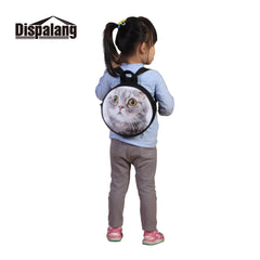 Kids Dinosaur Backpack School Bag Small Round Crossbody Animal Print Shoulder Ba
