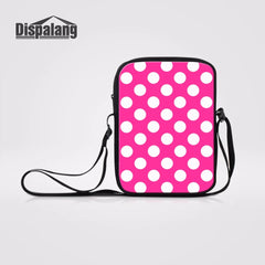 Polka Dot 3D Prints Mini Women Messenger Bag Crossbody Shoulder Bag