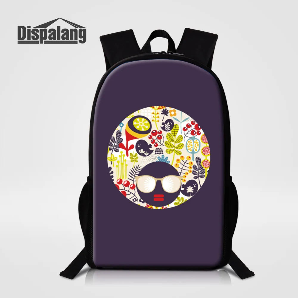 Oxford School Bags for Teenage Cartoon Cat Women Men School Backpack