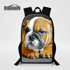 Preppy Style Animal Print School Backpack for Teenagers