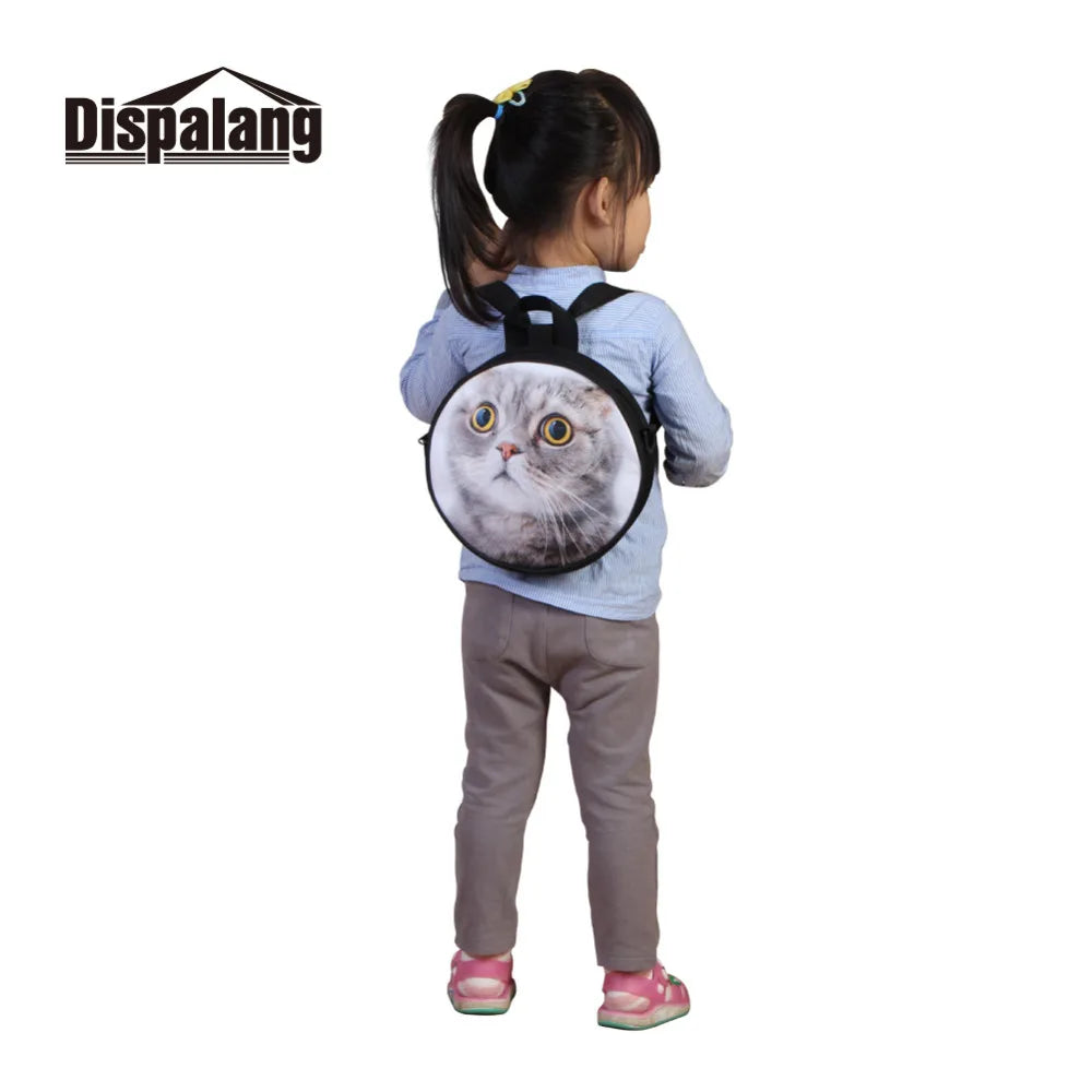 Peacock Printing Mini Backpack for Girls