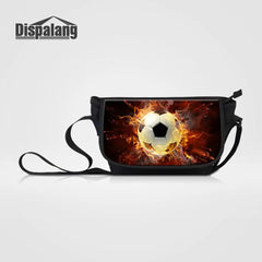 Shining Soccers Prints School Shoulder Bags Women Messenger Bags Spain Handbag
