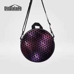 Striped 9-inch Small Round Bag For Kids Preschool Schoolbag