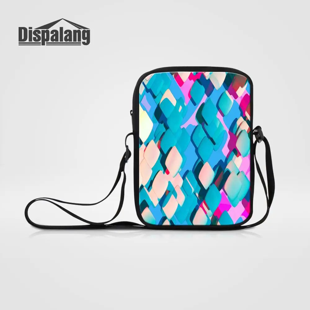 Light Prints Crossbody Bag for Women Girls Mini School Shoulder Bag
