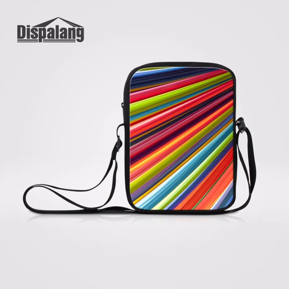 Light Prints Crossbody Bag for Women Girls Mini School Shoulder Bag