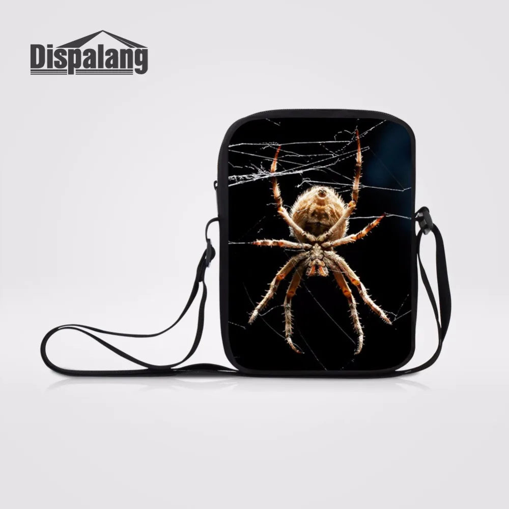 Spider Printing Mini Shoulder Bag Women Handbags