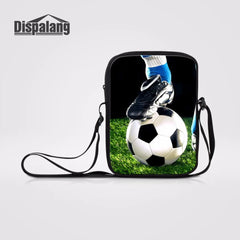 Mini Lady Cross Body Bag Soccer Footballs Print Women Messenger Bag