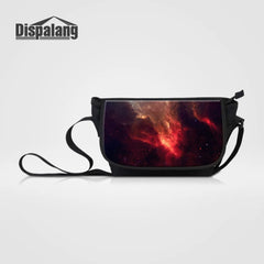 Star Universe Large Canvas Messenger Bag 3D Printing Crossbody Shoulder Bag