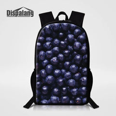 Strawberry Women 16 Inch Backpacks Kids School Bag Rucksack For Girls Ladies