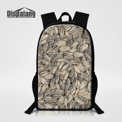 Sunflower Seeds Printing School Bags For Teenagers Children Book Bag