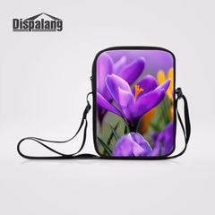 Floral Pattern Mini Cross Body Bag Travel Shoulder Bag for Women