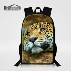 Leopard Print School Backpack for Teens and Kids