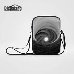 Geometric Print Mini Messenger Bag for Women