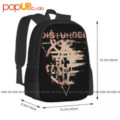Disturbed Fractured Backpack Large Capacity Travel Swimming