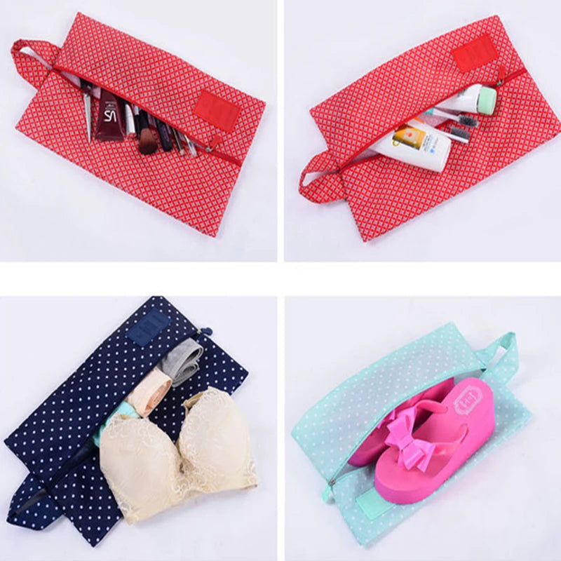 Portable Shoe Organizer Bag for High Heels, Supports Drop Travel Shoes