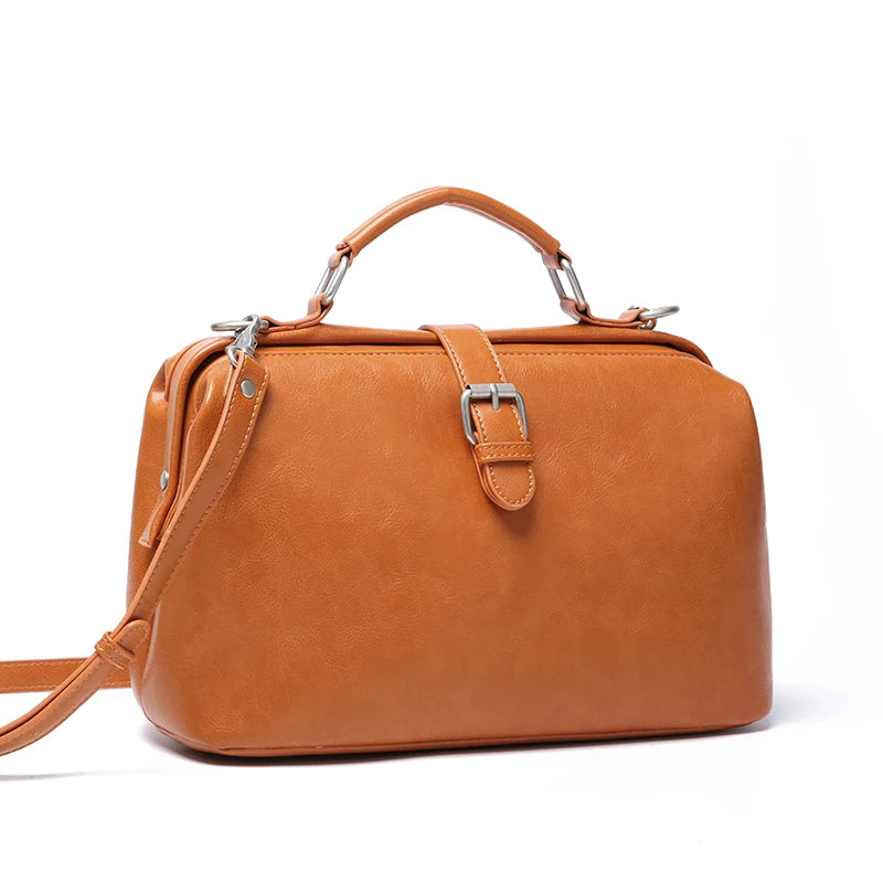 Soft Leather Women's Handbag European American Casual Bag