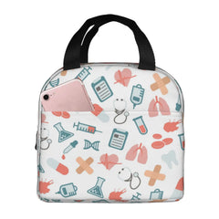 Nurse Insulated Lunch Bag for Women - Food Case Cooler for Kids