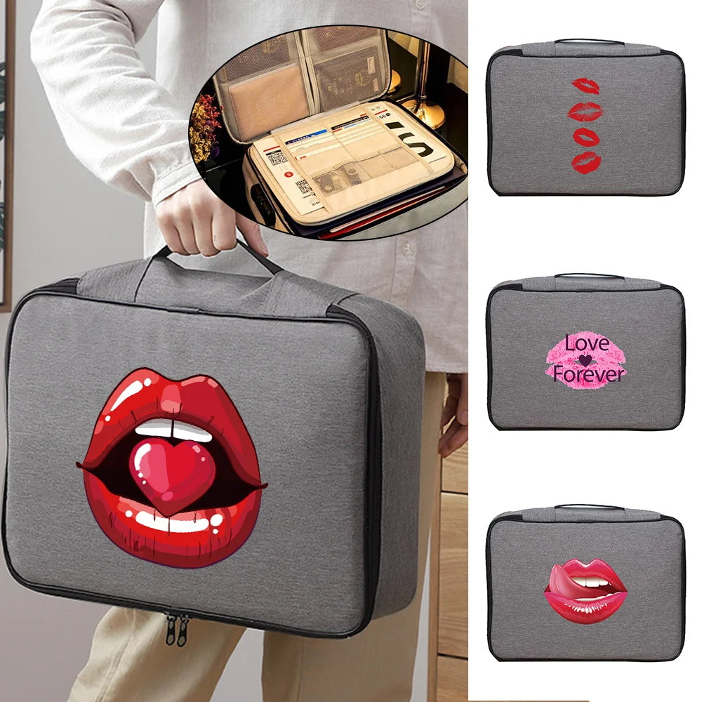 Document Organizer Folder Case Lockable Storage Briefcase File Lockbox