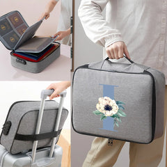 Document Organizer Men Bags Lockable Storage Multi-layer File Lockbox