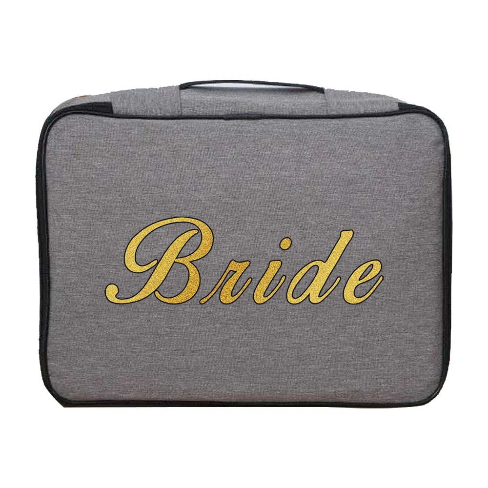 Waterproof Travel Credentials Passport Wallet Bride Print Briefcase