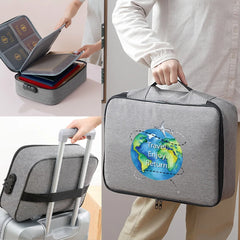 Waterproof Briefcase File Organizer Bag Lockbox