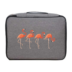 Flamingo Print Documents Storage Bag for Travel