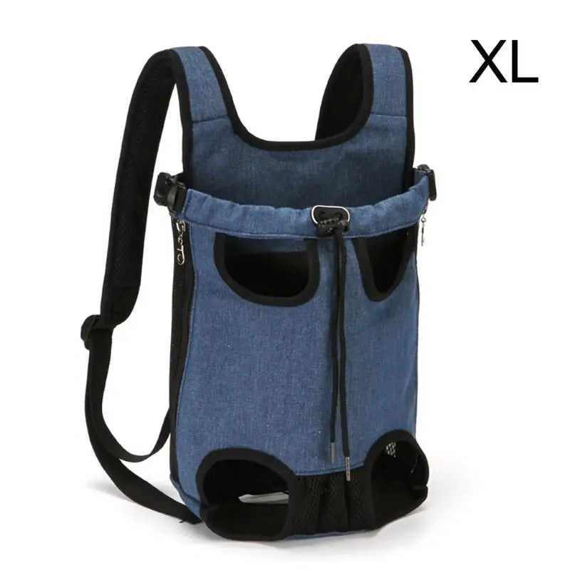 Portable Hands-Free Dog Carrier Backpack Legs Out Pet Puppy Travel Bag