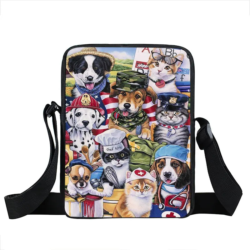 Labrador Rottweiler Border Collies Shoulder Bag Women Messenger Bag