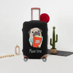 Dog Pattern Luggage Cover Thicker Dust-proof 18-32 Inch Travel Accessories
