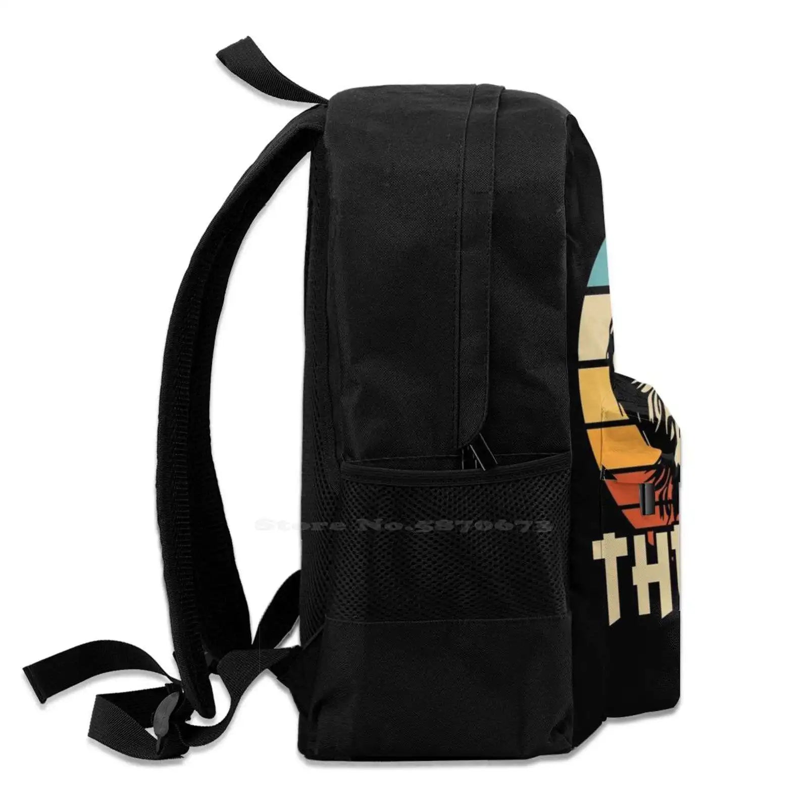 Dog The Dood Funny Retro Gift Backpack For Student School Laptop Travel Bag