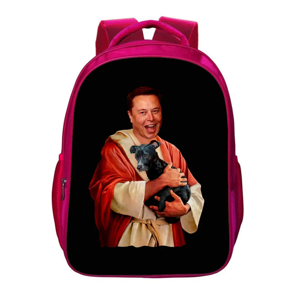 Dogecoin Backpack Students Schoolbags Boys Mochila Girls Bag