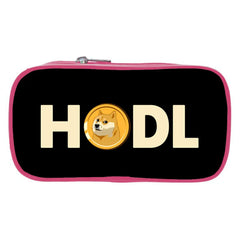 Dogecoin Makeup Bag Wallet Long Pencil Bag Zipper Cosmetic Bag