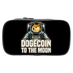 Dogecoin Makeup Bag Wallet Long Pencil Bag Zipper Cosmetic Bag