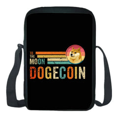 Dogecoin School Bag Boy Girl Shoulder Bag Mini Phone Bag