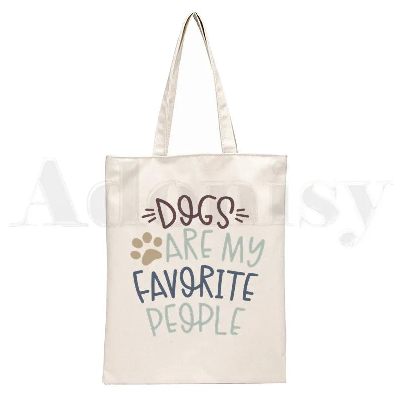 Funny Dogs Are My Favorite People Shoulder Bag