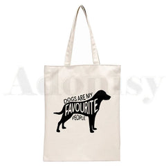 Funny Dogs Are My Favorite People Shoulder Bag