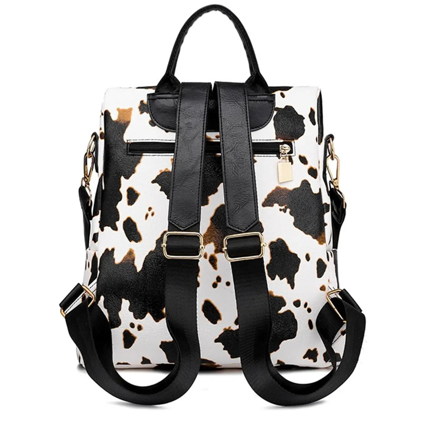 Domil Women Leopard Diaper Backpack with Purse Waterproof Larger Capacity