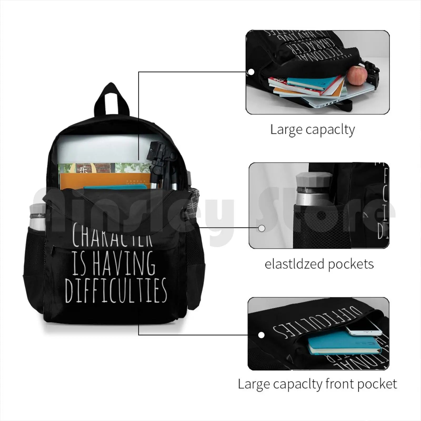 Fictional Character Outdoor Hiking Backpack Climbing Sports Bag