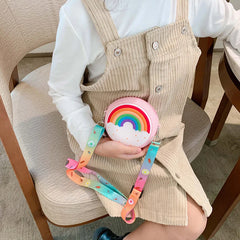 Donut Round Crossbody Bag Kid Toddler Girl Children Shoulder Handbag