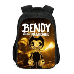 Double Layer Backpack Bendy Pattern Kids Backpack Cartoon School Bag