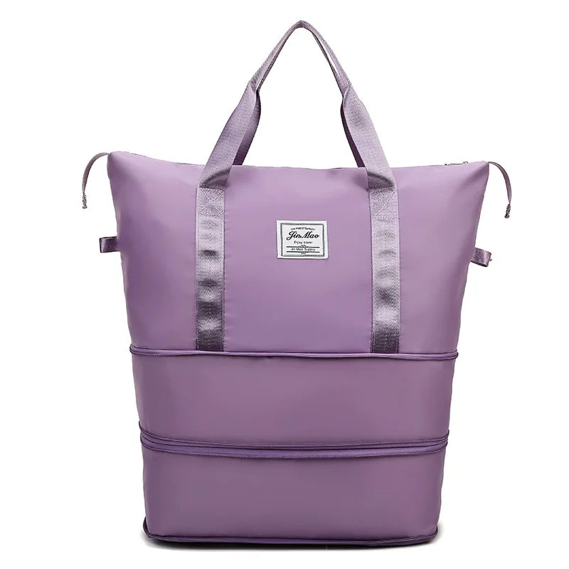 Large-Capacity Travel Bag Handbag, Duffle Bag with Wet Dry Separation