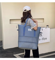 Large-Capacity Travel Bag Handbag, Duffle Bag with Wet Dry Separation