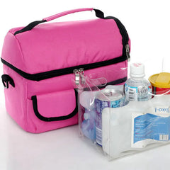 Double Layer Portable Lunch Bag Thermal Cooler